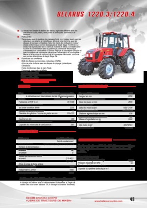 Traktory 4WD Belarus 1220.3