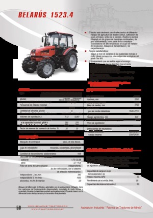 Traktory 4WD Belarus 1523.4