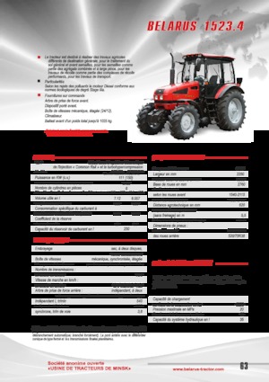Traktory 4WD Belarus 1523.4