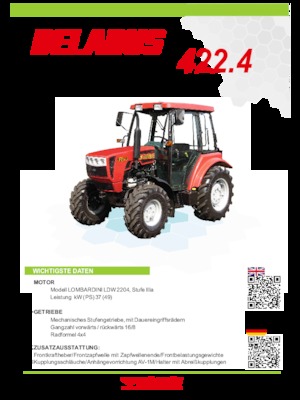 Traktory 4WD Belarus 422.4