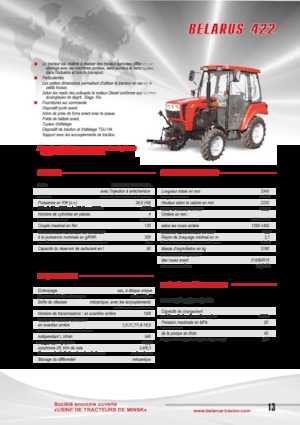 Traktory 4WD Belarus 422