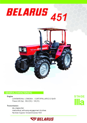 Traktory 4WD Belarus 451