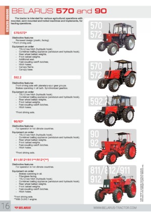 Traktory 4WD Belarus 572