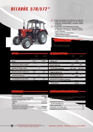 Traktory 4WD Belarus 572