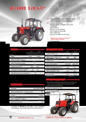 Traktory 4WD Belarus 572
