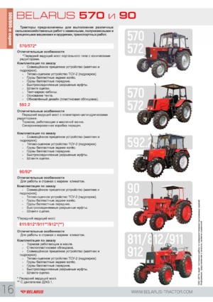 Traktory 4WD Belarus 572