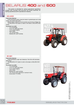 Traktory 4WD Belarus 622