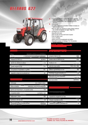 Traktory 4WD Belarus 622