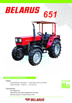 Traktory 4WD Belarus 651