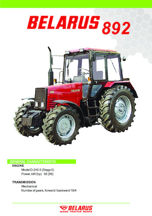 Traktory 4WD Belarus 892