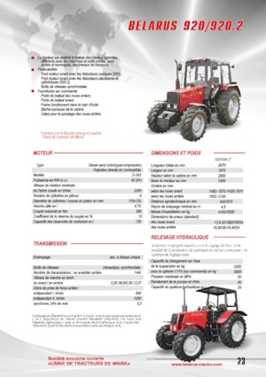 Traktory 4WD Belarus 920.2 F