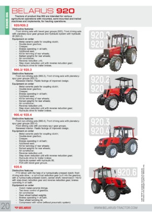 Traktory 4WD Belarus 920.4