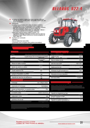 Traktory 4WD Belarus 922.4