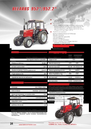 Traktory 4WD Belarus 952.2