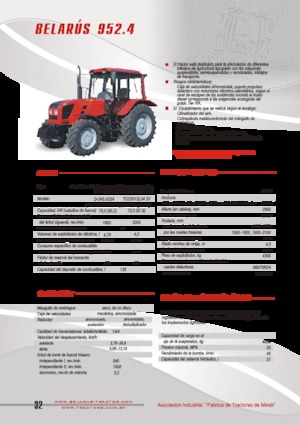 Traktory 4WD Belarus 952.4