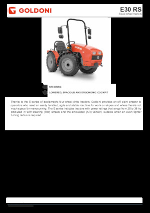 Traktory 4WD Goldoni E 30 RS 
