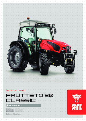 Traktory 4WD SAME Frutteto V 80 Classic 