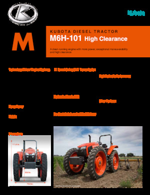 Traktory 4WD Kubota M6H-101