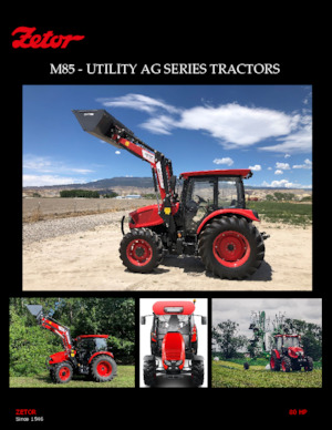 Traktory 4WD Zetor M85PSC HD