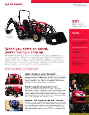 Komunální traktory Yanmar SA221 R