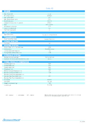 Traktory 4WD Landini Solis 45