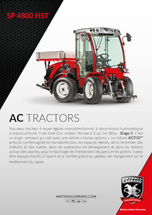 Traktory 4WD Carraro SP 4800