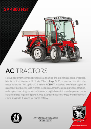 Traktory 4WD Carraro SP 4800
