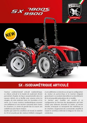 Traktory 4WD Carraro SX 9900
