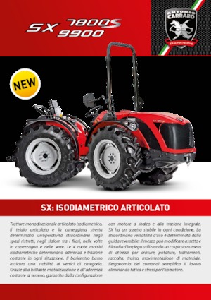 Traktory 4WD Carraro SX 9900