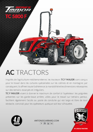 Traktory 4WD Carraro TC 5800 F major