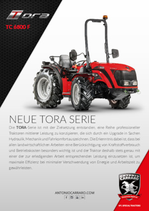 Traktory 4WD Carraro TC 6800 F Tora