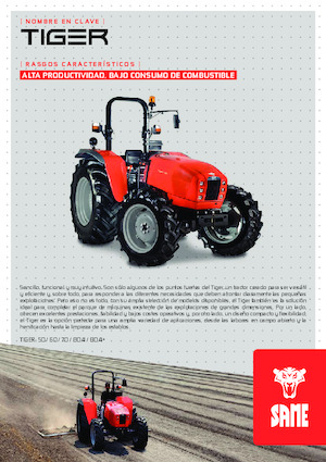 Traktory 4WD SAME Tiger 80.4+