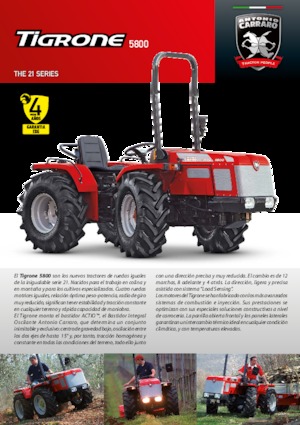 Traktory 4WD Carraro Tigrone 5800