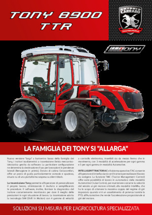Traktory 4WD Carraro Tony 8900 TTR