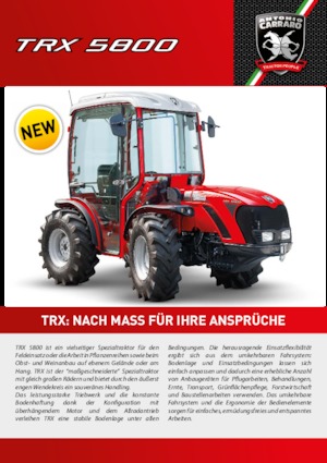 Traktory 4WD Carraro TRX 5800