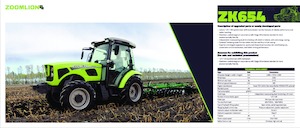 Traktory 4WD Zoomlion ZK654