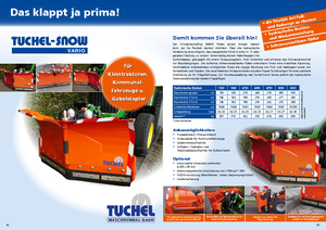 Nastavitelné sněžné pluhy Tuchel Vario 210