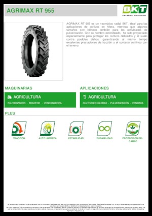Pneumatiky pro zemědělské stroje BKT AGRIMAX RT 955 270/95 R 36