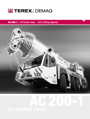 Univerzální terénní jeřáby Terex-Demag AC 200-1 (10x8x8)