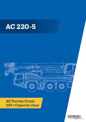 Univerzální terénní jeřáby Demag AC 220-5