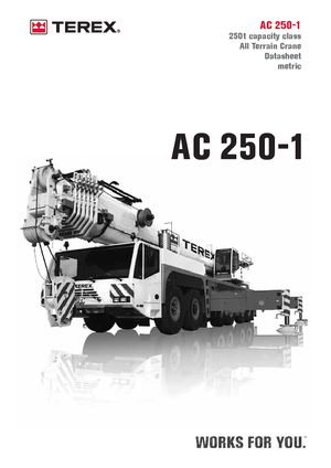 Univerzální terénní jeřáby Terex-Demag AC 250-1 (12x8x10)