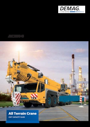 Univerzální terénní jeřáby Demag AC 250-6 