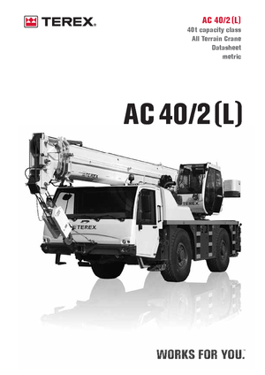 Univerzální terénní jeřáby Terex-Demag AC 40/2 L (4x4x4)