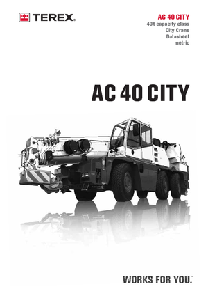 Univerzální terénní jeřáby Terex-Demag AC 40 City (6x4x6)