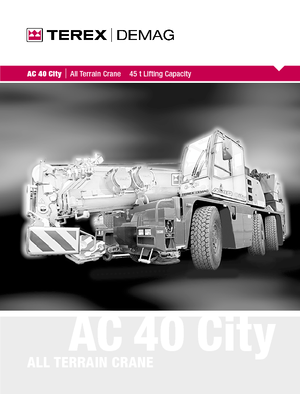 Univerzální terénní jeřáby Terex-Demag AC 40 City (6x4x6)