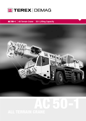 Univerzální terénní jeřáby Terex-Demag AC 50-1 (6x6x6)