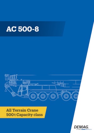 Univerzální terénní jeřáby Demag AC 500-8