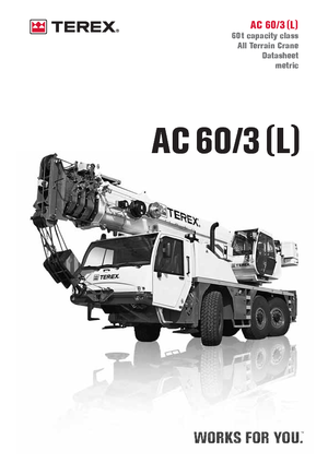 Univerzální terénní jeřáby Terex-Demag AC 60/3 (6x6x6)