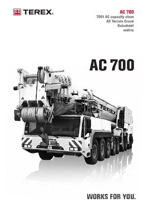 Univerzální terénní jeřáby Terex-Demag AC 700 (18x8x16)