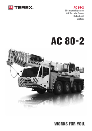 Univerzální terénní jeřáby Terex-Demag AC 80-2 (8x8x8)